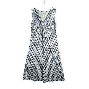 Eddie Bauer Tank‎ Dress Geometric Print Sleeveless Casual Sundress XS